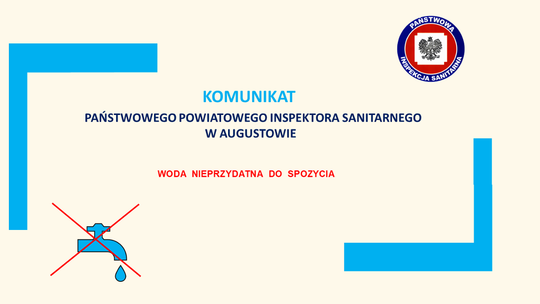 Bakterie coli w wodociągu Augustów. Woda w części miasta nieprzydatna do spożycia