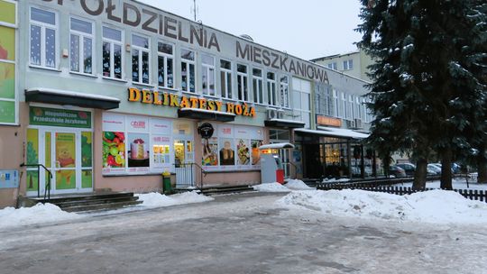 Budynek Spółdzielni Mieszkaniowej w Augustowie.