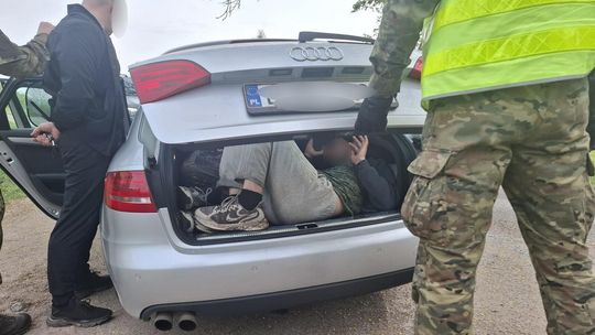 Na granicy polsko-litewskiej zatrzymano kurierów i 25 migrantów. Grozi im nawet 8 lat więzienia