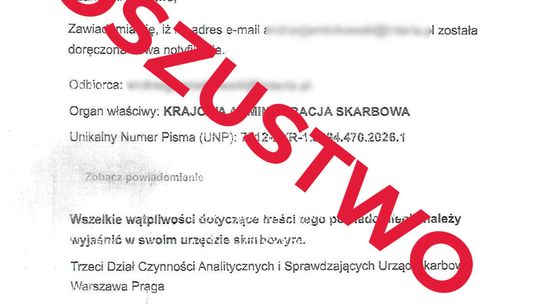 Oszuści podszywają się pod Krajową Administrację Skarbową. Nie daj się okraść!