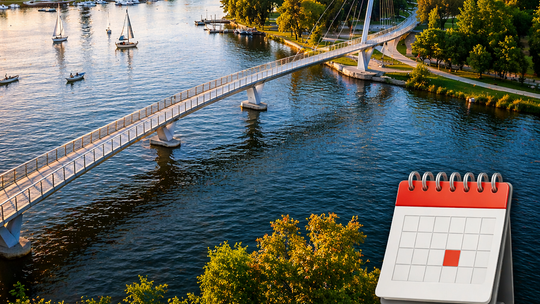 Pełne kalendarium kładki nad Nettą