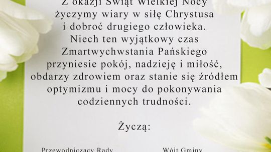 Życzenia od Gminy Bargłów Kościelny
