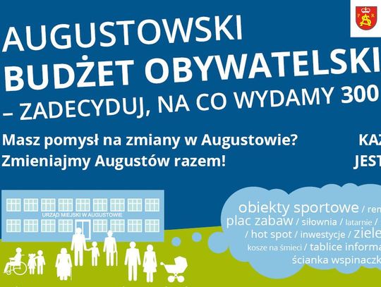 300 tysięcy złotych na pomysły mieszkańców Augustowa!