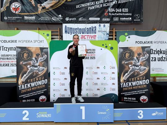 Augustowianka Izabela Śpiczko srebrną medalistką Ogólnopolskiej Olimpiady Młodzieży Podlaskie 2025