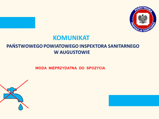 Bakterie coli w wodociągu Augustów. Woda w części miasta nieprzydatna do spożycia