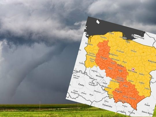 Burze, podtopienia i tornada. Środa w całej Polsce niespokojna