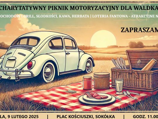 Charytatywny Piknik Motoryzacyjny w Sokółce – pomóż Waldkowi i ciesz się motoryzacyjnymi atrakcjami!