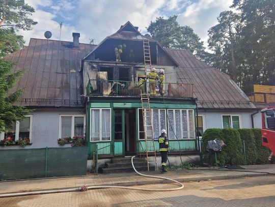 Dramatyczny pożar na ulicy Zarzecze w Augustowie