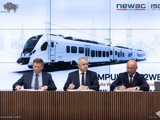 Historyczny zakup dla podlaskiej kolei. Region zyska nowoczesne hybrydowe zespoły trakcyjne