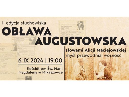 II edycja słuchowiska leśnego „Obława Augustowska słowami Alicji Maciejowskiej”