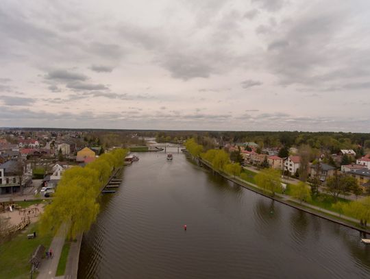 Augustów z lotu ptaka.