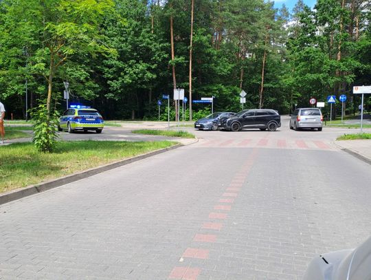 Kolizja w okolicach augustowskiego cmentarza