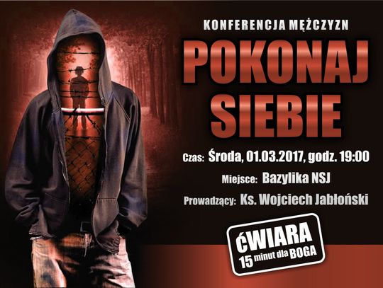 Konferencja Ćwiary "Pokonaj siebie" - zaproszenie