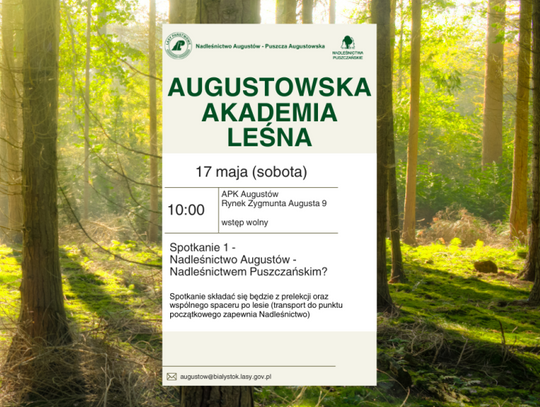 Leśna przygoda z Augustowską Akademią Leśną – start już 17 maja