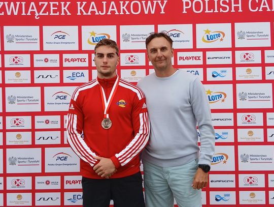 Mikołaj Walulik z Augustowa ze srebrnym i brązowym medalem Młodzieżowych Mistrzostw Polski w kajakarstwie