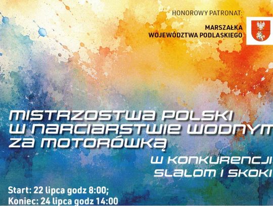 Mistrzostwa Polski w narciarstwie wodnym za motorówką w konkurencji slalom i skoki już wkrótce