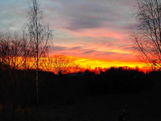 Płonące niebo nad Augustowem