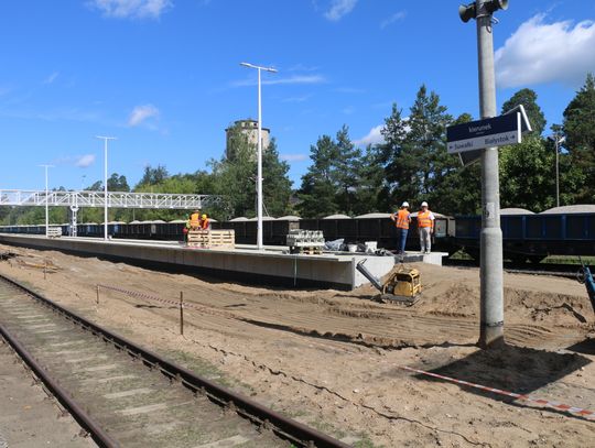 Podróżni mogą korzystać z nowego peronu w Augustowie