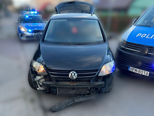 Pościg zakończył się na łyżce ładowacza. 43-latek miał blisko 2 promile i nie miał prawa jazdy