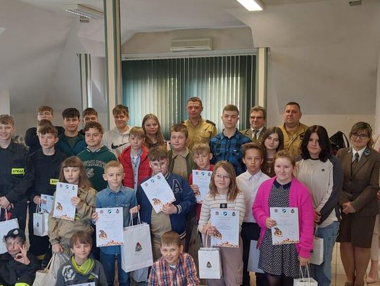 Powiatowe eliminacje Ogólnopolskiego Turnieju Wiedzy Pożarniczej „Młodzież zapobiega pożarom”