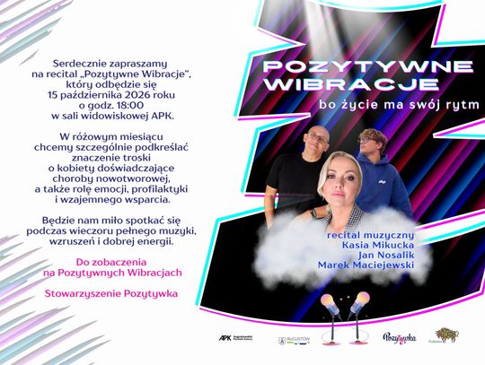 „Pozytywne Wibracje” w Augustowie. Muzyczny wieczór pełen emocji i wsparcia