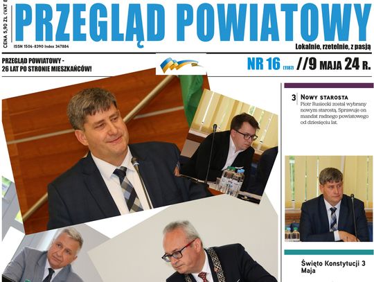 Pierwsza strona tygodnika Przegląd Powiatowy w Augustowie