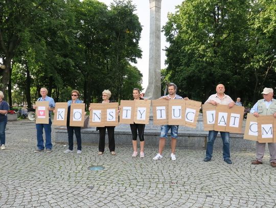 Słowny protest w mieście 