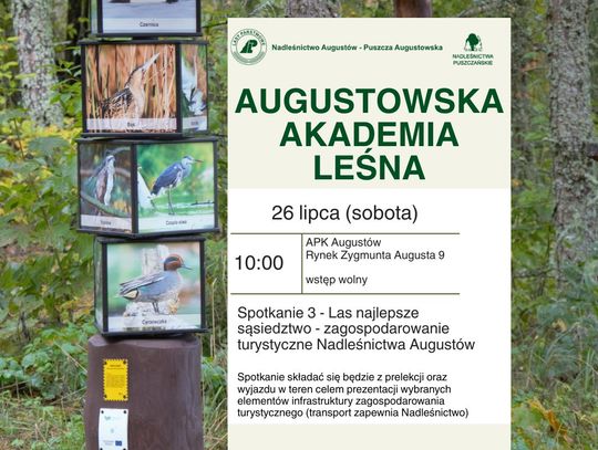 Spotkanie Augustowskiej Akademii Leśnej i wycieczka do rezerwatu Stara Ruda