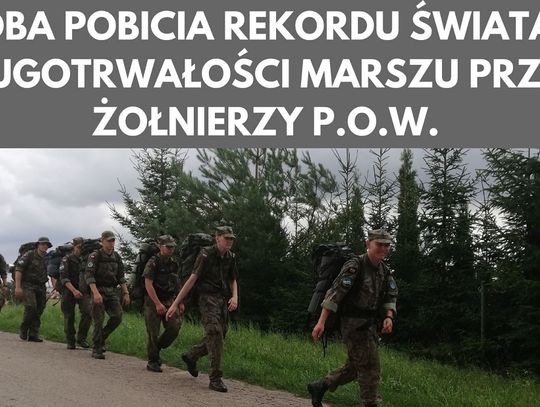 Spróbują pobić rekord świata w marszu wojskowym 