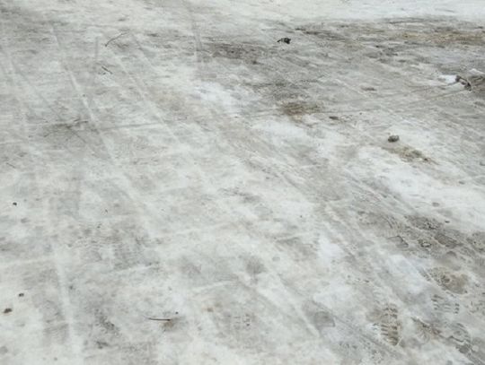 Uwaga. Będzie bardzo ślisko 