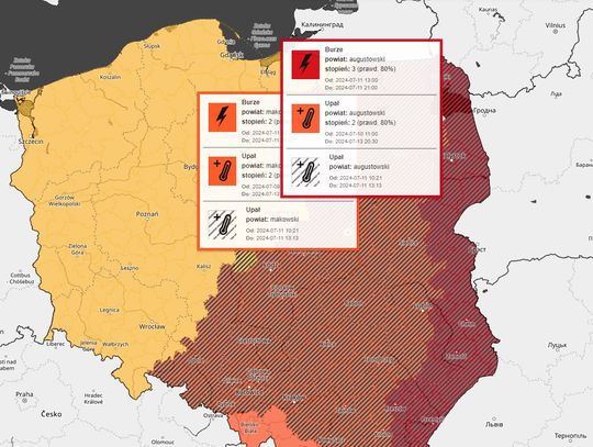 Uwaga. Nadchodzą potężne burze