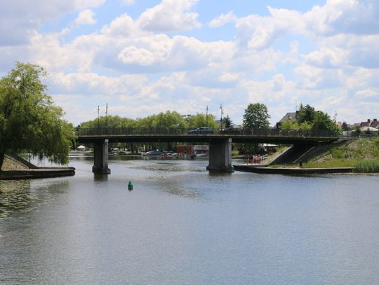 Rzeka Netta położona w centrum Augustowa