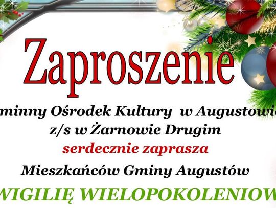 Wigilia Wielopokoleniowa w Żarnowie 