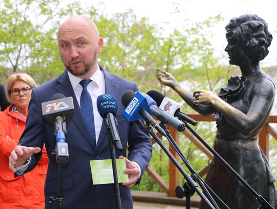 Na zdjęciu Łukasz Prokorym, marszałek województwa podlaskiego.