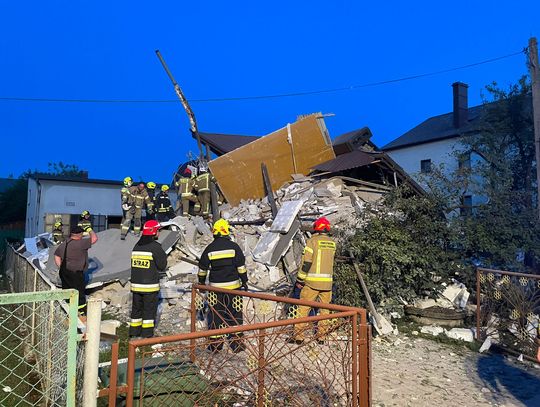 Wybuch gazu w Augustowie. Z budynku pozostał tylko gruz