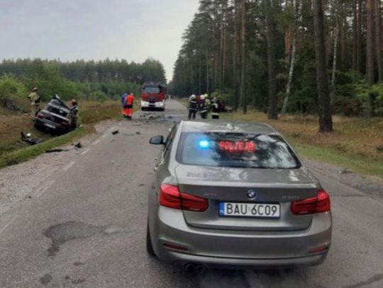 Wypadek na trasie Augustów-Sejny