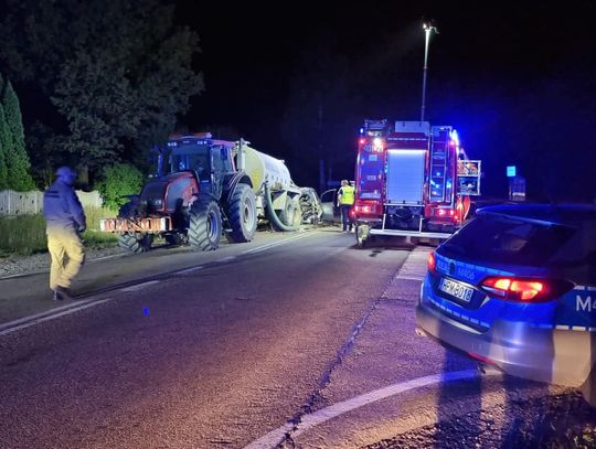 Wypadek w Jeziorkach na DK16