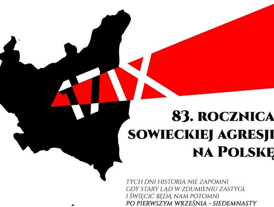 Zaproszenie na obchody 83. rocznicy Sowieckiej Agresji na Polskę 