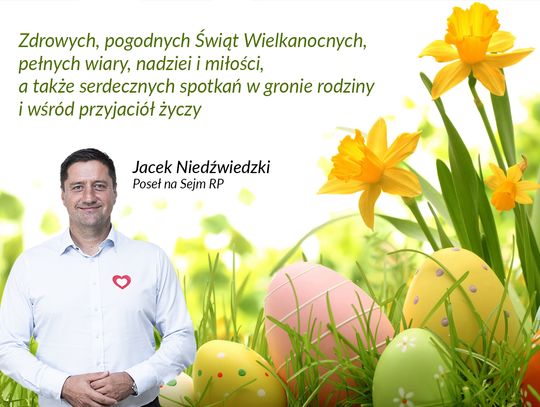 Życzenia od Jacka Niedźwiedzki, Posła na Sejm RP