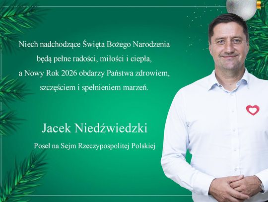 Życzenia świąteczne od Posła na Sejm