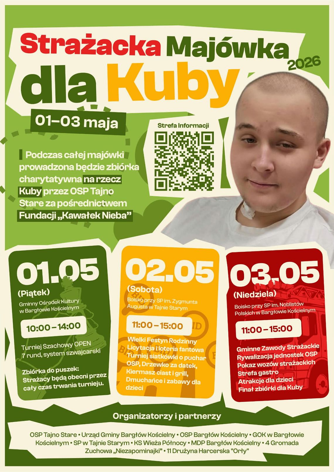 17-letni Kuba potrzebuje pomocy. Przyjdź na Strażacką Majówkę