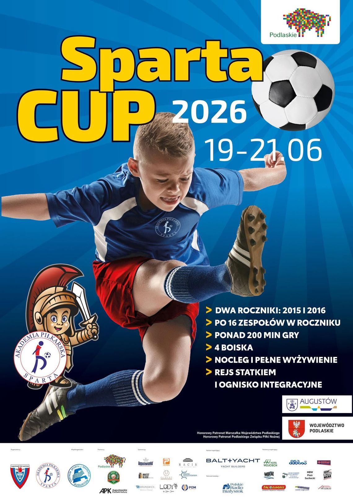 32 drużyny i 600 zawodników. W Augustowie rozpoczyna się Sparta Cup 2026 32 drużyny i 600 zawodników. W Augustowie rozpoczyna się Sparta Cup 2026