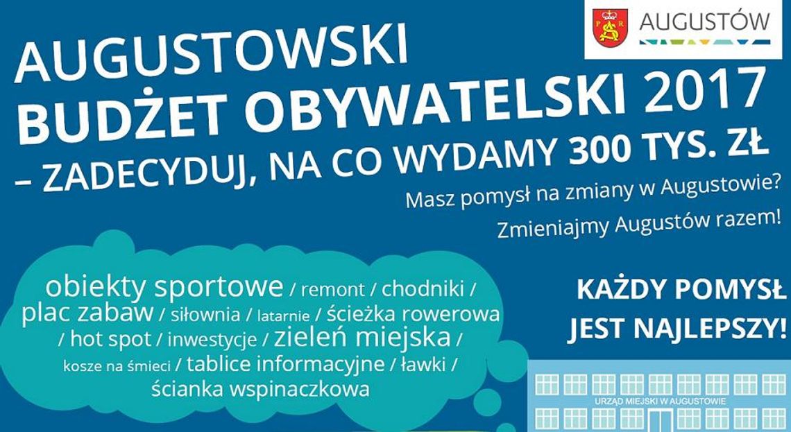 BUDŻET OBYWATELSKI 2017. Zobacz zgłoszone projekty 