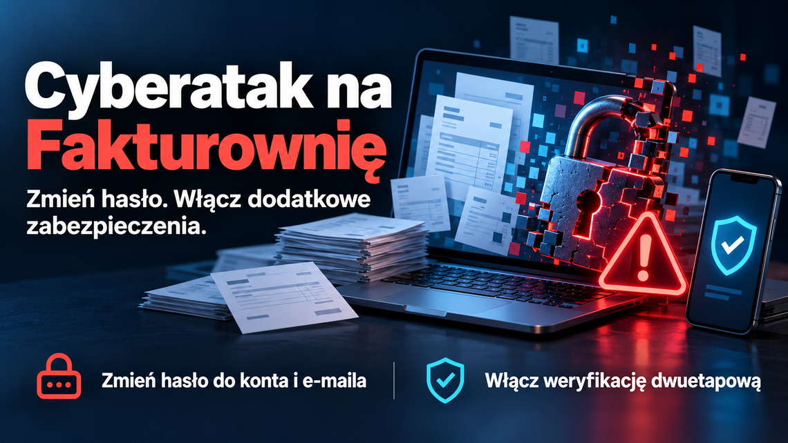 Cyberatak na Fakturownię. Pilny apel o zmianę haseł i włączenie dodatkowych zabezpieczeń