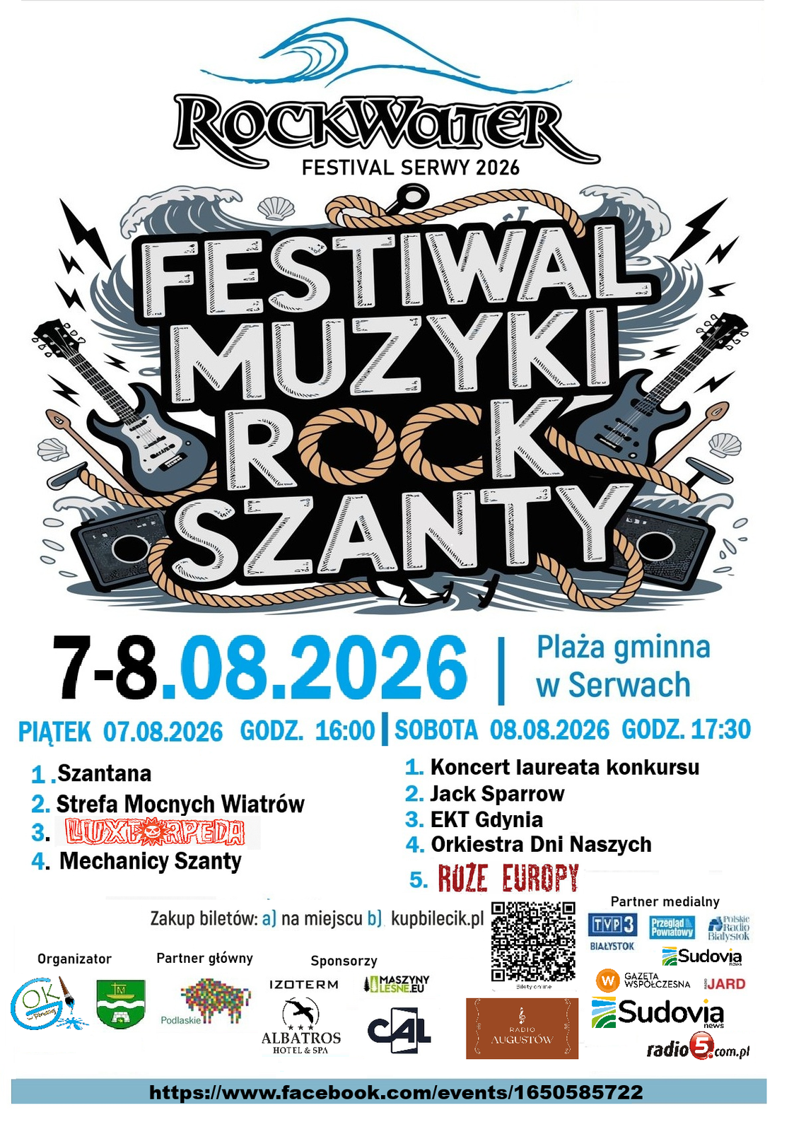 Dziś startuje Rock Water Festival w Serwach. Przed nami dwa dni rocka i szant nad jeziorem (Video) Dziś startuje Rock Water Festival w Serwach. Przed nami dwa dni rocka i szant nad jeziorem (Video)
