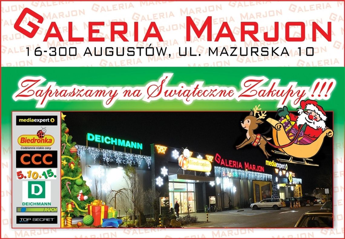Galeria „Marjon” zaprasza na zakupy Galeria „Marjon” zaprasza na zakupy