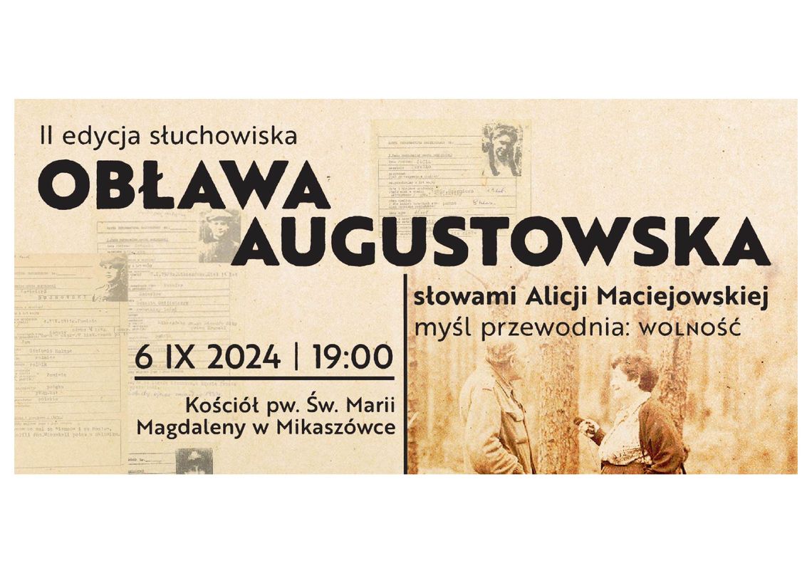 II edycja słuchowiska leśnego „Obława Augustowska słowami Alicji Maciejowskiej”