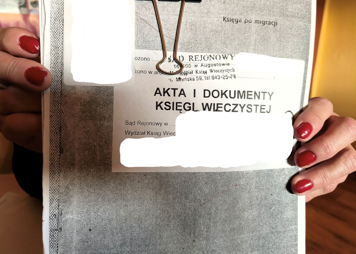 Mieszkanka podważa m.in. księgę wieczystą.