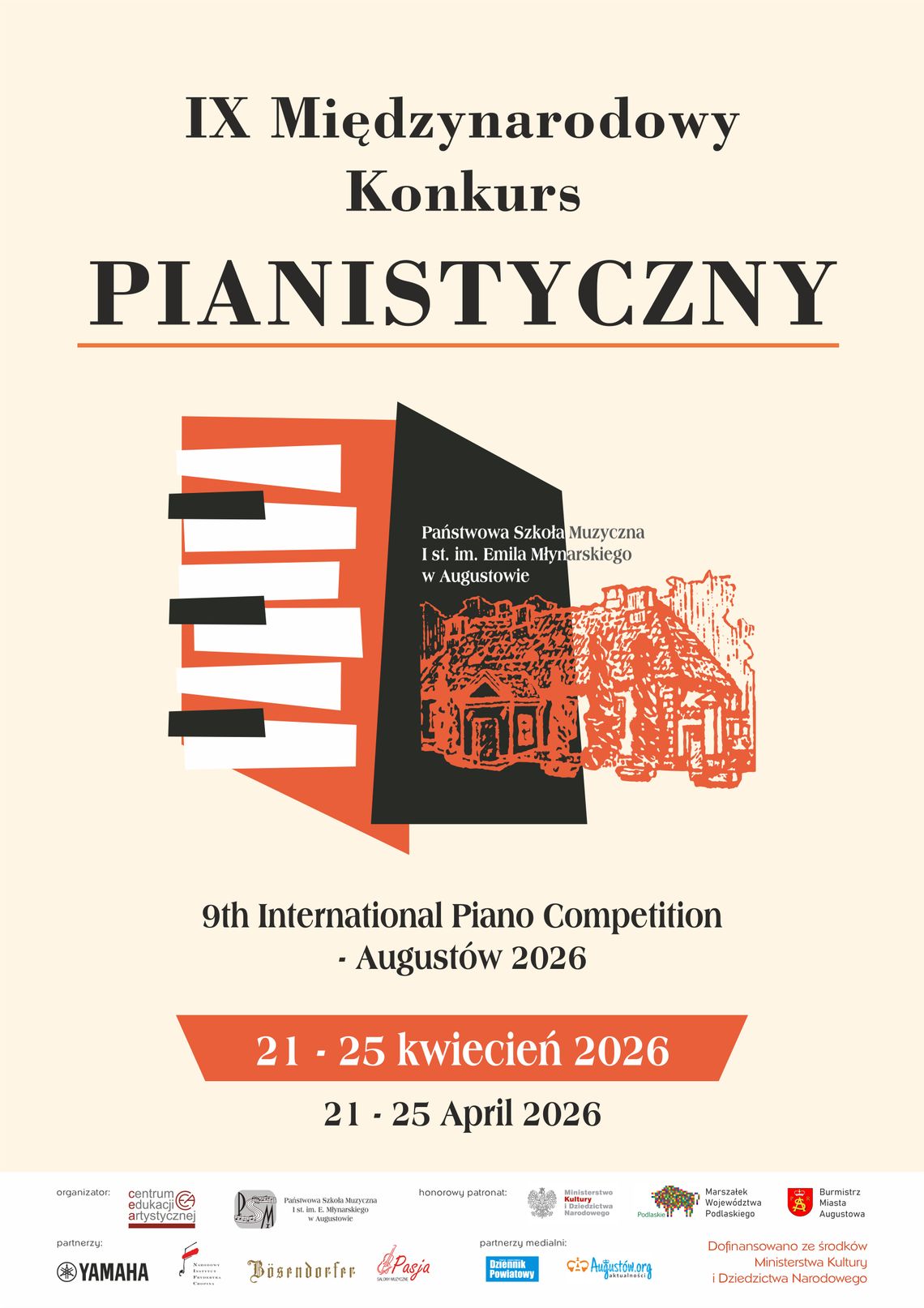 IX Konkurs Pianistyczny w Augustowie przyciągnie młodych wirtuozów