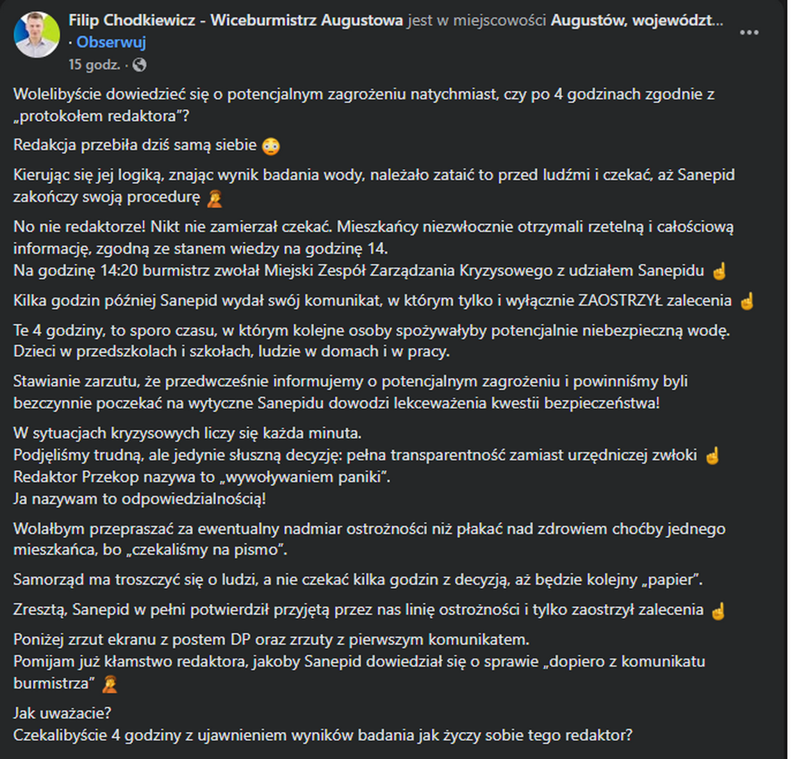 KAŻDA MINUTA MA ZNACZENIE, PANIE CHODKIEWICZ. WIĘC POLICZMY JE RAZEM